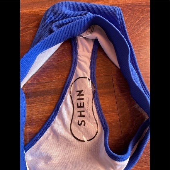 🌿SALE🌿 SHEIN NWOT Royal Blue High Waist Bikini  Bottom size Large - Picture 4 of 4